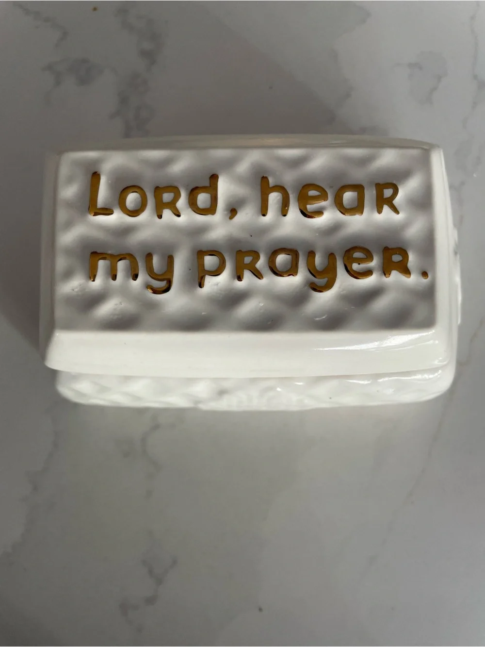Russ Inspirational Prayer Box Lord Hear My Prayer Amen trinket box